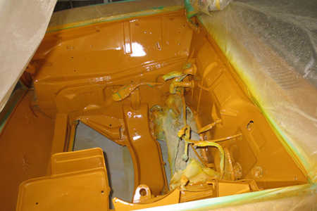 エンジンルーム内塗装